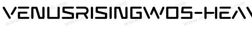 VenusRisingW05-Heavy Regular字体转换